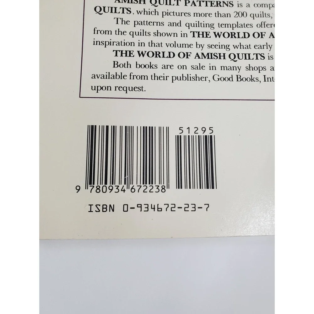 Amish Quilt Patterns Rachel T Pellman 1984 Good Books Templates Instructions